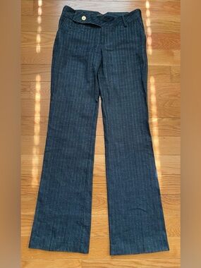 Arden B Vintage Navy Pinstripe Trousers